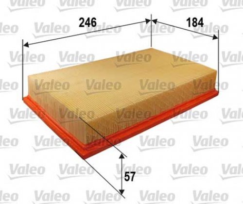 VALEO 585369 Luftfilter Motorfilter Ausgezeichnete Filtrationseigenschaften, Longlife Kapazität, exakt und einfach fit von Valeo