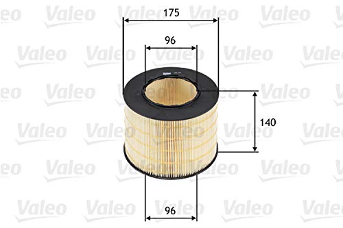 VALEO 585714 Luftfilter Motorfilter Ausgezeichnete Filtrationseigenschaften, Longlife Kapazität, exakt und einfach fit von Valeo