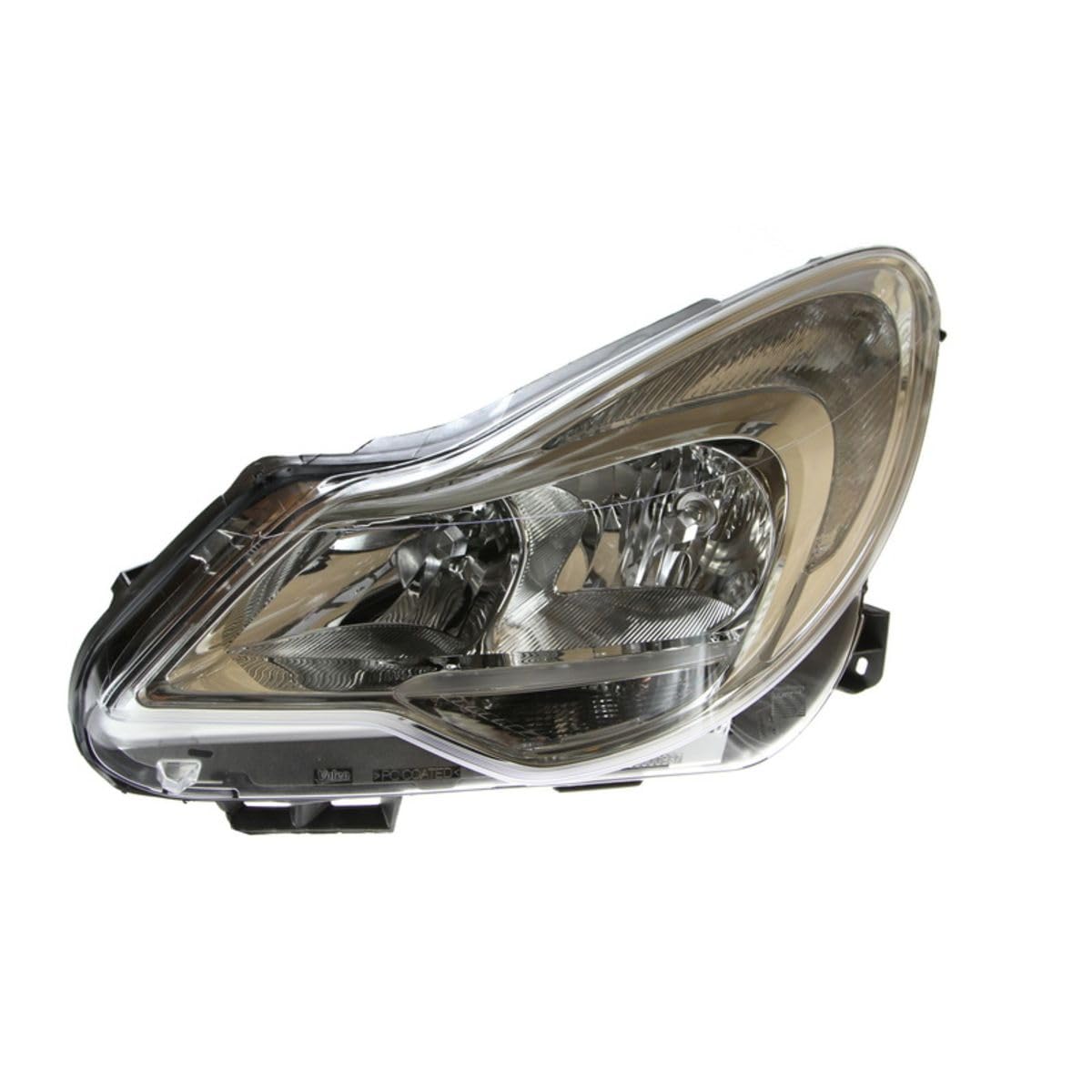 VALEO Halogen Scheinwerfer, Teilenummer 44585 für die Fahrzeugmodelle OPEL, VAUXHALL Corsa D facelift (2010 > ) von Valeo