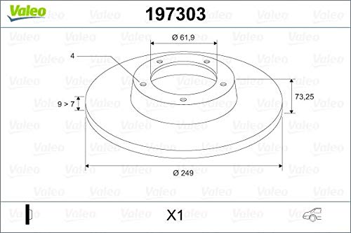 VALEO 197303 Bremsscheibe von Valeo