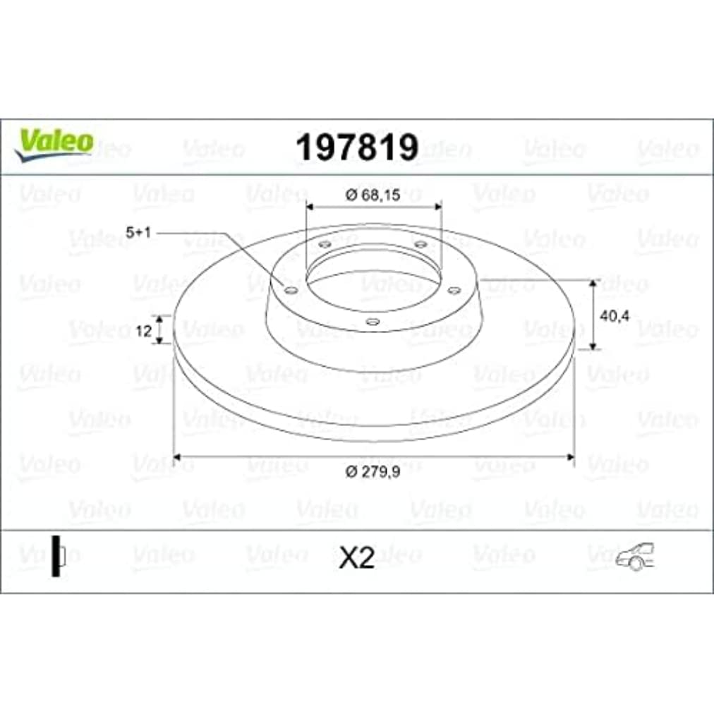 VALEO 197819 Bremsscheibe von Valeo