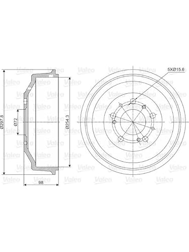 Valeo 237014. Trommel Bremse von Valeo