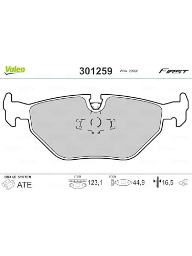 VALEO 301259 Bremsbelagsatz Scheibenfeststellbremse von Valeo