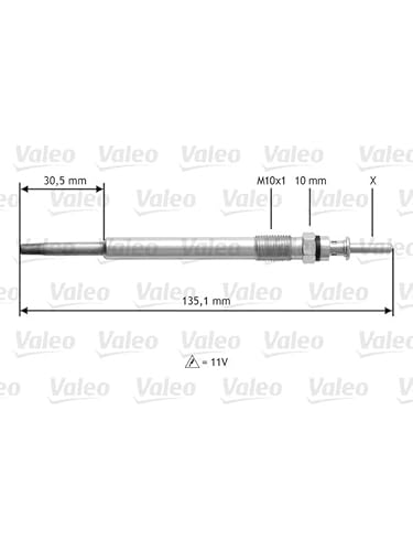 Glühkerze - 345112 VALEO von Valeo