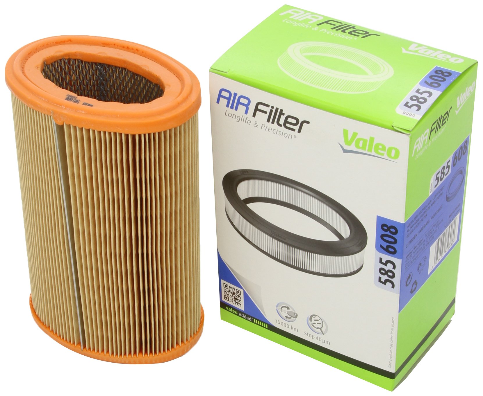 VALEO 585608 Luftfilter Motorfilter Ausgezeichnete Filtrationseigenschaften, Longlife Kapazität, exakt und einfach fit von Valeo