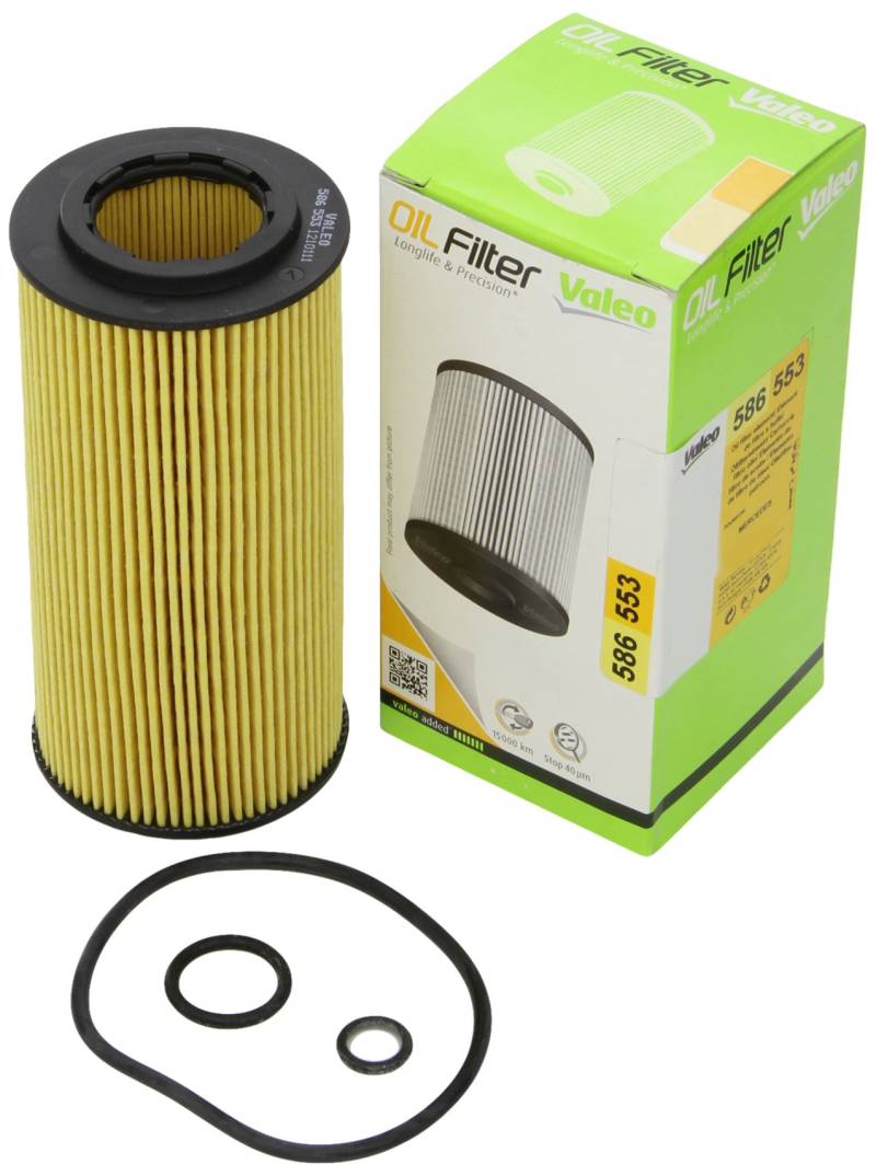 VALEO 586553 Ölfilter Motorfilter Ausgezeichnete Filtrationseigenschaften, Longlife Kapazität, genau und einfach von Valeo