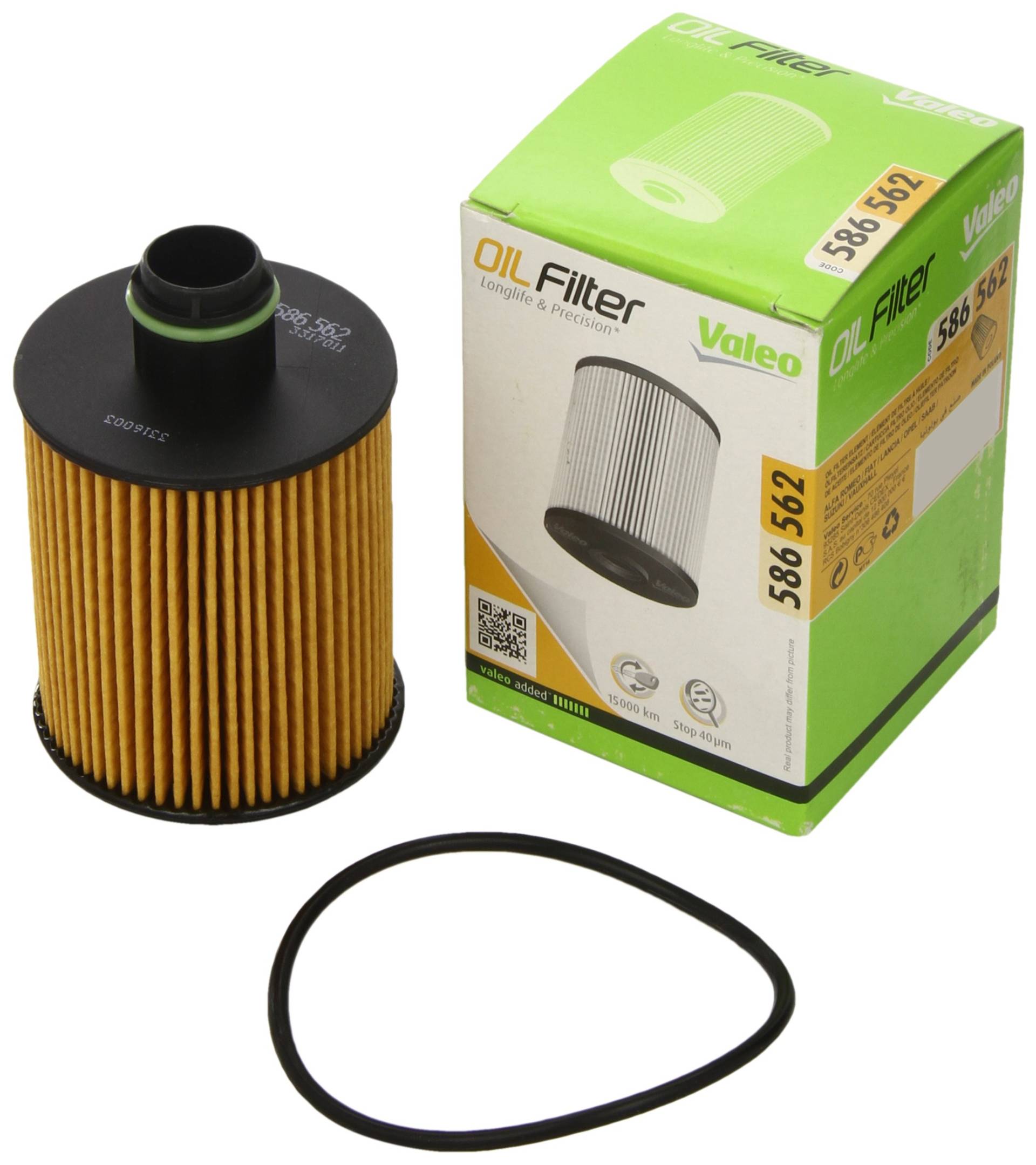 VALEO 586562 Ölfilter Motorfilter Ausgezeichnete Filtrationseigenschaften, Longlife Kapazität, genau und einfach von Valeo