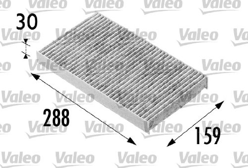 VALEO 698687 Filter, Innenraumluft PROTECT Pollenfilter mit Aktivkohle Schutz vor Pollen, Staub, Bakterien, Gasen und unangenehmen Gerüchen von Valeo