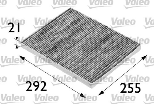 VALEO 698688 Filter, Innenraumluft PROTECT Pollenfilter mit Aktivkohle Schutz vor Pollen, Staub, Bakterien, Gasen und unangenehmen Gerüchen von Valeo