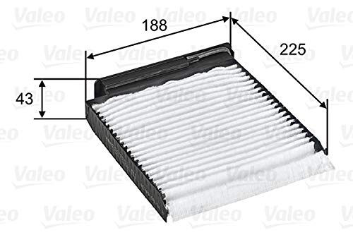 VALEO 698753 Filter, Innenraumluft ESSENTIAL Partikelfilter (Pollenfilter) Schutz vor Pollen, Staub und Bakterien von Valeo