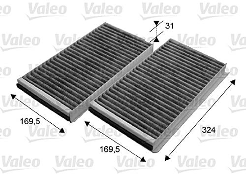 VALEO 698864 Filter, Innenraumluft PROTECT Pollenfilter mit Aktivkohle Schutz vor Pollen, Staub, Bakterien, Gasen und unangenehmen Gerüchen von Valeo