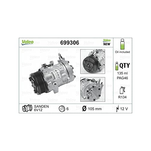 Valeo 699306 Kompressor, Klimaanlage von Valeo