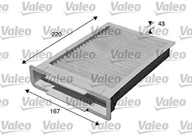 VALEO 715515 Filter, Innenraumluft ESSENTIAL Partikelfilter (Pollenfilter) Schutz vor Pollen, Staub und Bakterien von Valeo