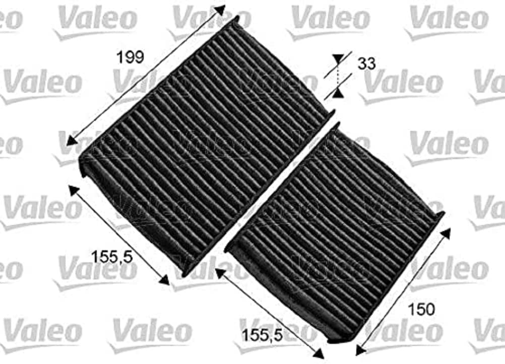 VALEO 715557 Filter, Innenraumluft PROTECT Pollenfilter mit Aktivkohle Schutz vor Pollen, Staub, Bakterien, Gasen und unangenehmen Gerüchen von Valeo