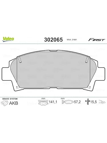 VALEO 302065 Bremsbelagsatz Scheibenfeststellbremse von Valeo