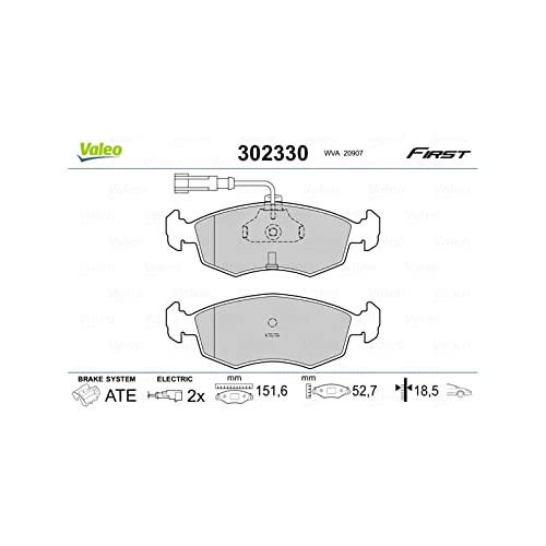 VALEO 302330 Bremsbelagsatz Scheibenfeststellbremse von Valeo