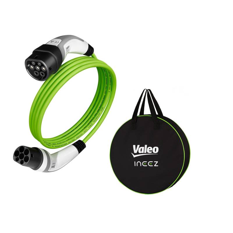 Valeo Ineez - 652103 - Ladekabel für Elektro- oder Plug-In-Hybrid-Fahrzeuge mit Transporttasche - Typ 2 auf Typ 2-7,4 kW - 5 Meter von Valeo