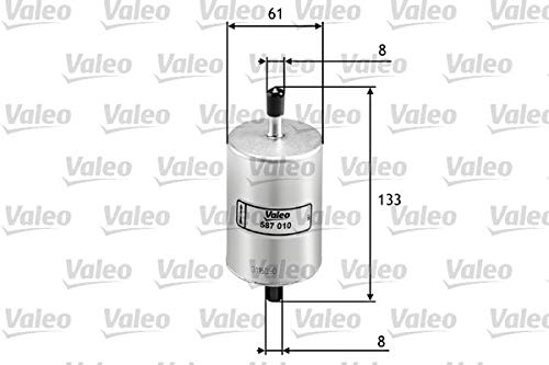 VALEO 587010 Kraftstofffilter Motorfilter Ausgezeichnete Filtrationseigenschaften, Langlaskapazität, genau und einfach von Valeo