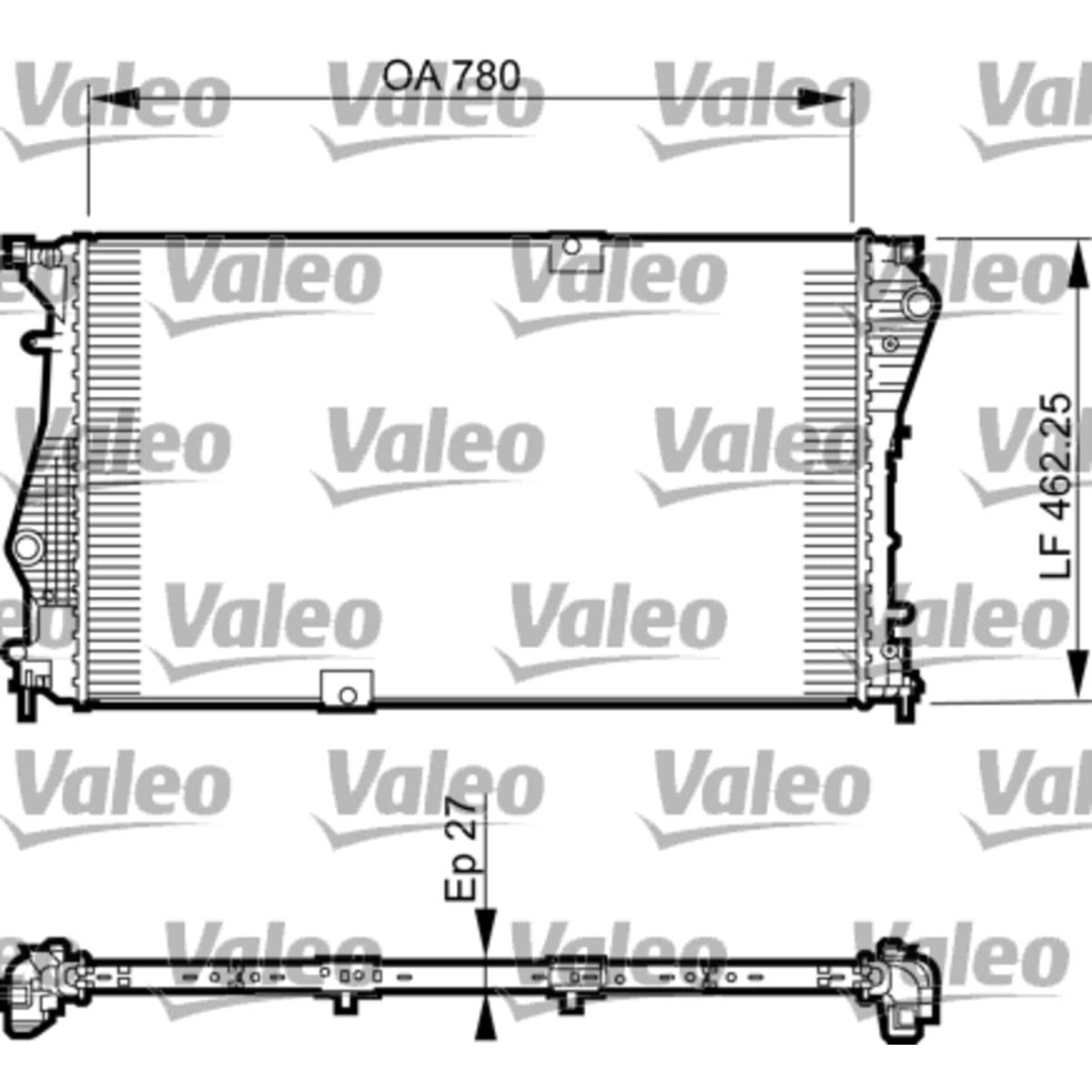 Valeo Kühler Motorkühlung 735599 von Valeo