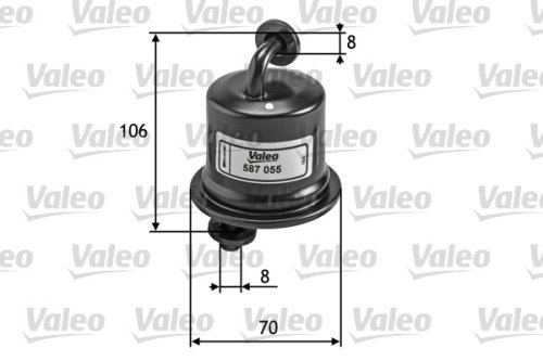 VALEO 587055 Kraftstofffilter Motorfilter Ausgezeichnete Filtrationseigenschaften, Langlaskapazität, genau und einfach von Valeo