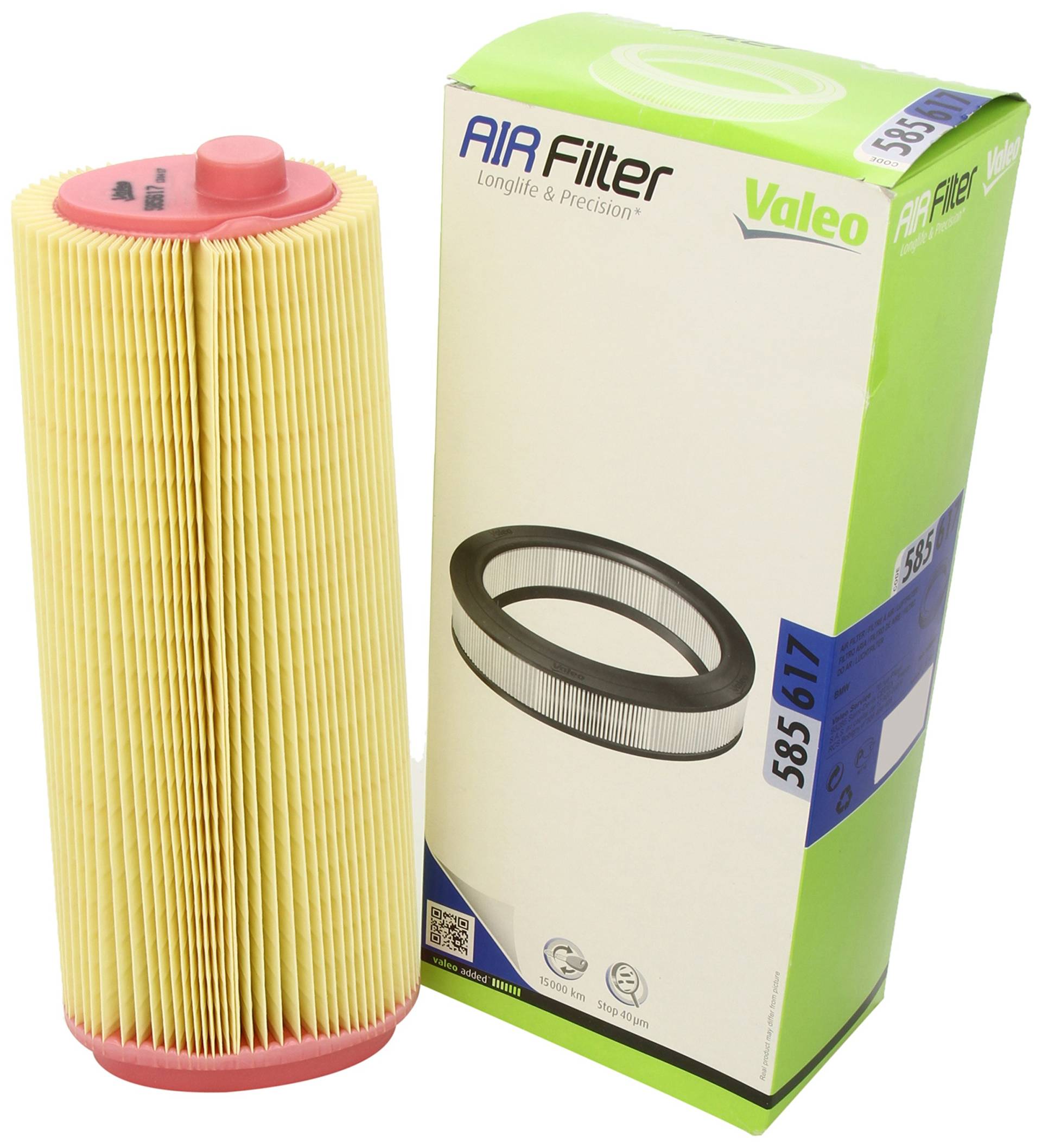 VALEO 585617 Luftfilter Motorfilter Ausgezeichnete Filtrationseigenschaften, Longlife Kapazität, exakt und einfach fit von Valeo