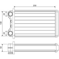 Wärmetauscher, Innenraumheizung VALEO 812255 von Valeo