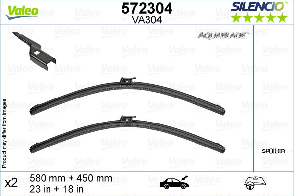 Wischblatt vorne Valeo 572304 von Valeo