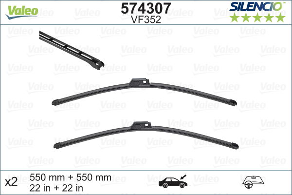 Wischblatt vorne Valeo 574307 Wischblatt vorne Valeo 574307 von Valeo
