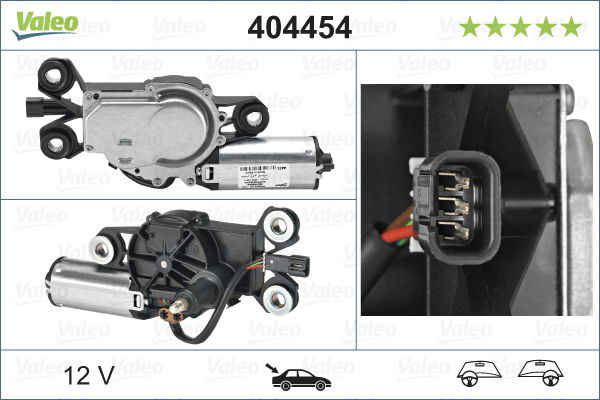 Wischermotor hinten Valeo 404454 von Valeo