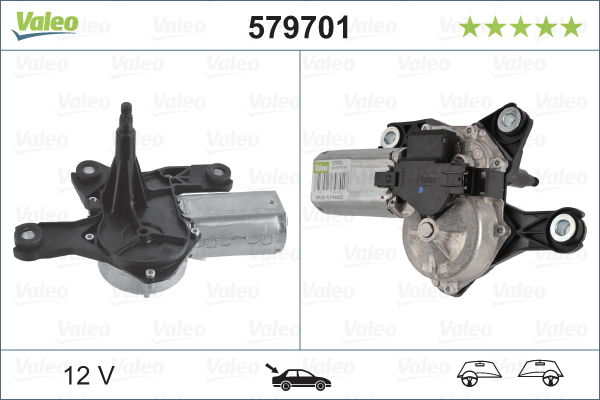 Wischermotor hinten Valeo 579701 von Valeo