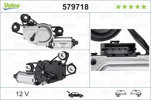 Wischermotor hinten Valeo 579718 von Valeo