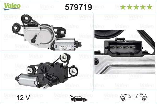 Wischermotor hinten Valeo 579719 von Valeo