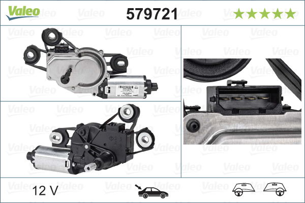 Wischermotor hinten Valeo 579721 von Valeo