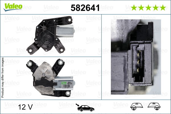 Wischermotor hinten Valeo 582641 von Valeo