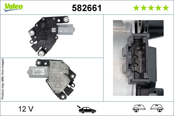 Wischermotor hinten Valeo 582661 von Valeo