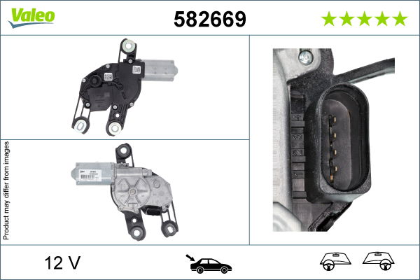 Wischermotor hinten Valeo 582669 von Valeo