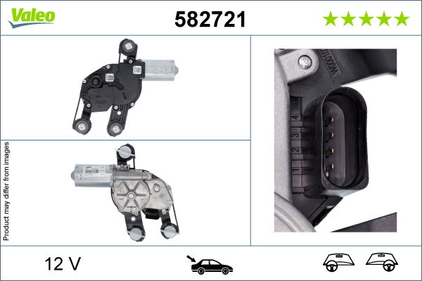 Wischermotor hinten Valeo 582721 von Valeo