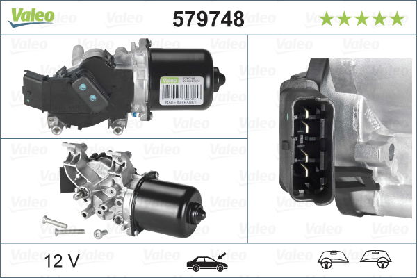 Wischermotor vorne Valeo 579748 von Valeo