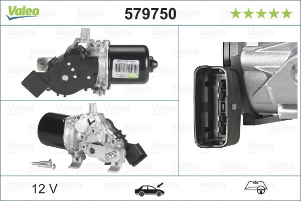 Wischermotor vorne Valeo 579750 von Valeo