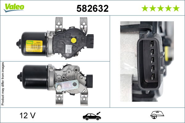 Wischermotor vorne Valeo 582632 von Valeo