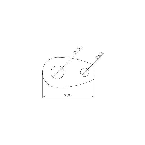 ValterMoto Adapter VORNE f. Montage von Miniblinkern Yamaha MT-07 Bj. 2014-2019 Adapterplatten von ValterMoto