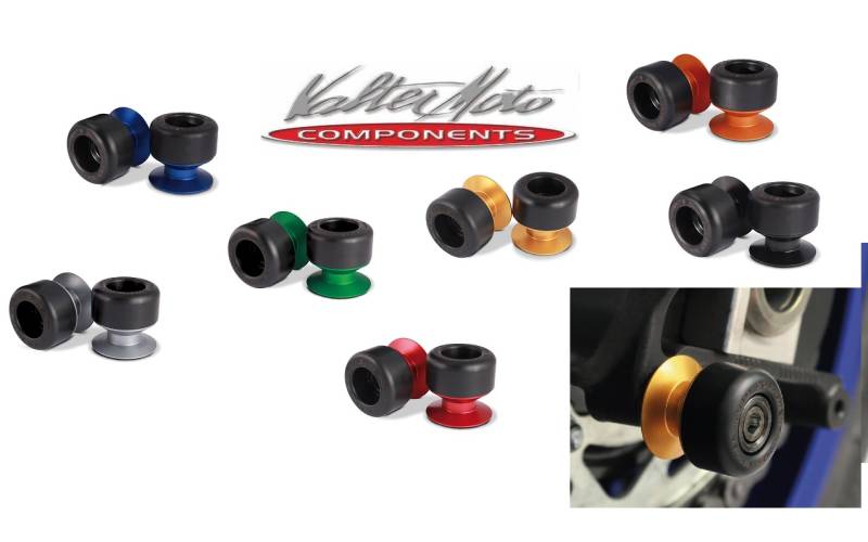 ValterMoto Ständeraufnahmen / Bobbins "TRACK" Nylon / Aluminium eloxiert von ValterMoto