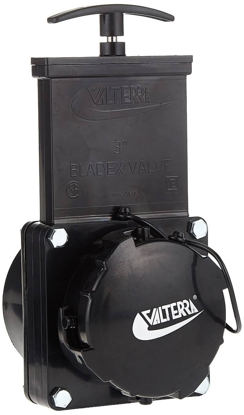 Valterra T50 7,6 cm Hub x 7,6 cm Bay mit Ventilkappe, Schwarz von Valterra