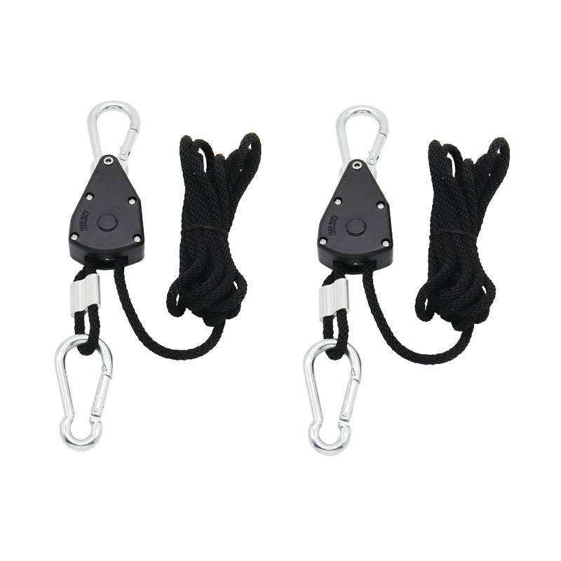 ValueHall Seil Ratsche 2 Stück 1/8 Zoll Rope Ratchet Hanger Duty Heavy Rope Hanger Seilratsche Verstellbarer Seilaufhänger 150 Lbs Kapazität für Hängende Pflanzen und Vogelhäuschen V5A01 von ValueHall