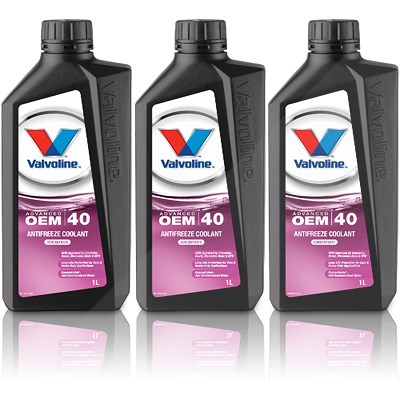 Valvoline 3x 1 L OEM ADVANCED AFC 40 (G12++) von Valvoline