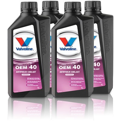 Valvoline 4x 1 L OEM ADVANCED AFC 40 (G12++) von Valvoline