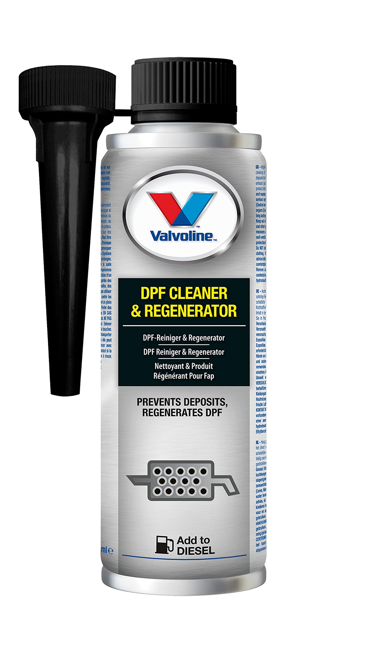 Valvoline 300 Milliliter Dieselpartikelfilter-Reiniger & Regenerator DPF Cleaner & Regenerator SW | Verhindert hohe Wartungskosten, kostspielige Reinigungsarbeiten oder Reparaturen von Valvoline