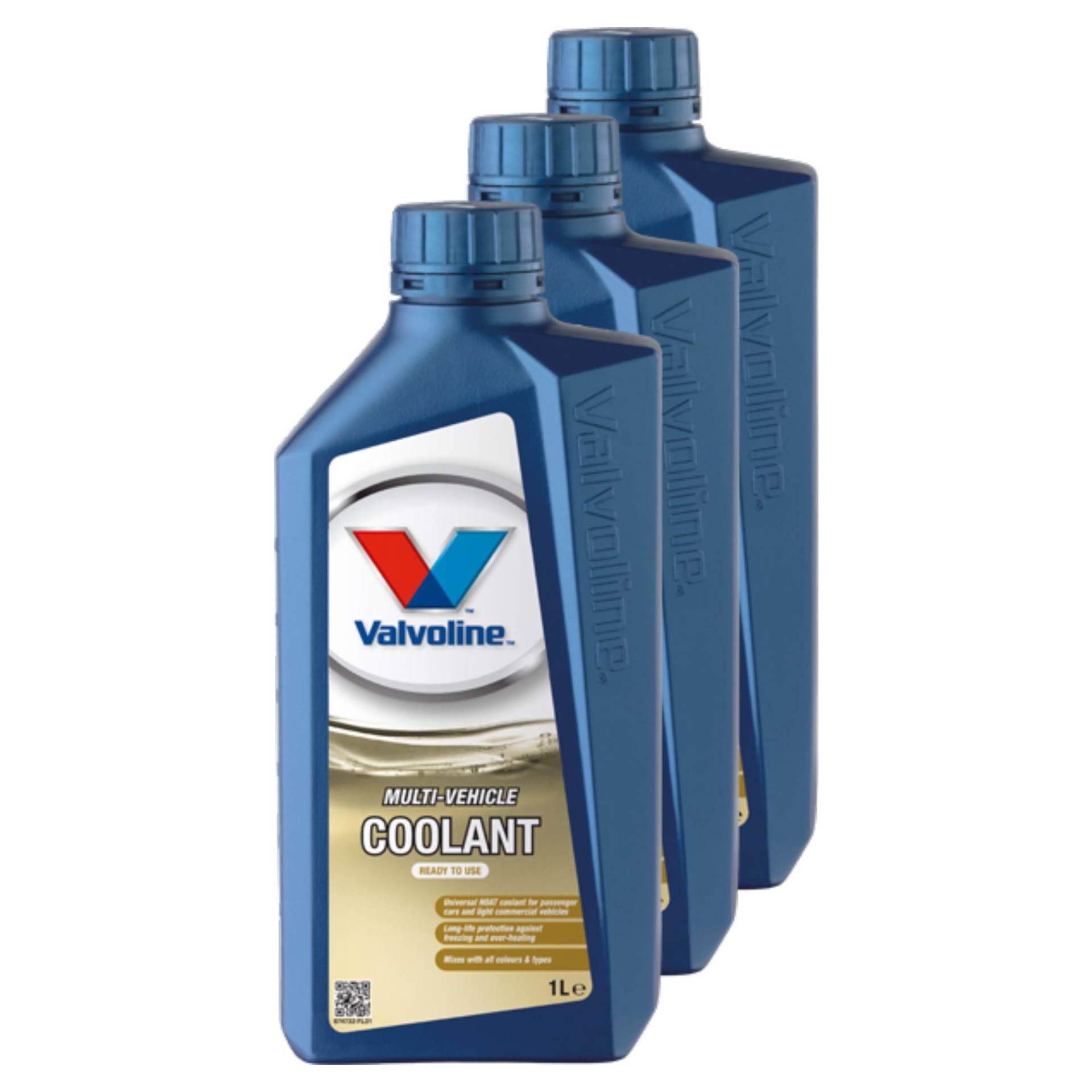 Valvoline 3X Kühlerfrostschutz Multi-Vehicle Coolant Concentrat Rtu Konzentrat Kühler Frost Schutz Frostschutz Hellgelb 1L von Valvoline