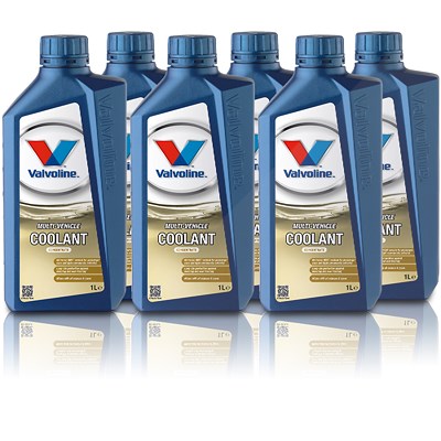 Valvoline 6x 1 L Kühlmittel MULTIVEHICLE COOLANT (G11,G12,G12+,G12++,G13) von Valvoline