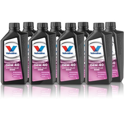 Valvoline 8x 1 L Kühlmittel HT-12 AFC PINK (G12 EVO) von Valvoline